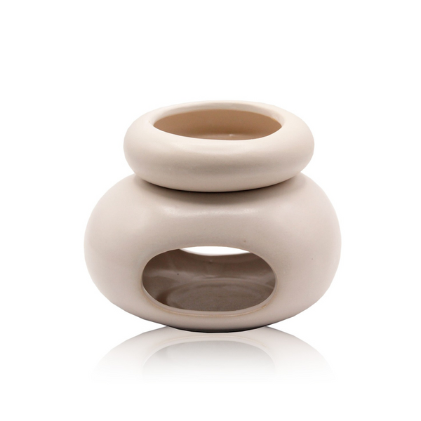 Quemador Zen Ceramica Blanca