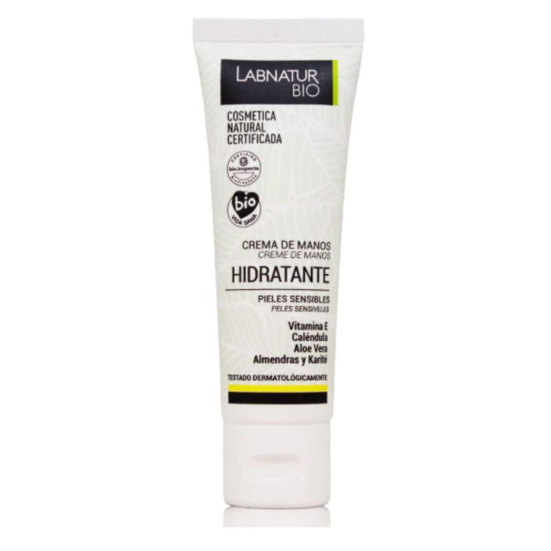 Crema hidratante de manos pieles sensibles Labnatur Bio 50 ml