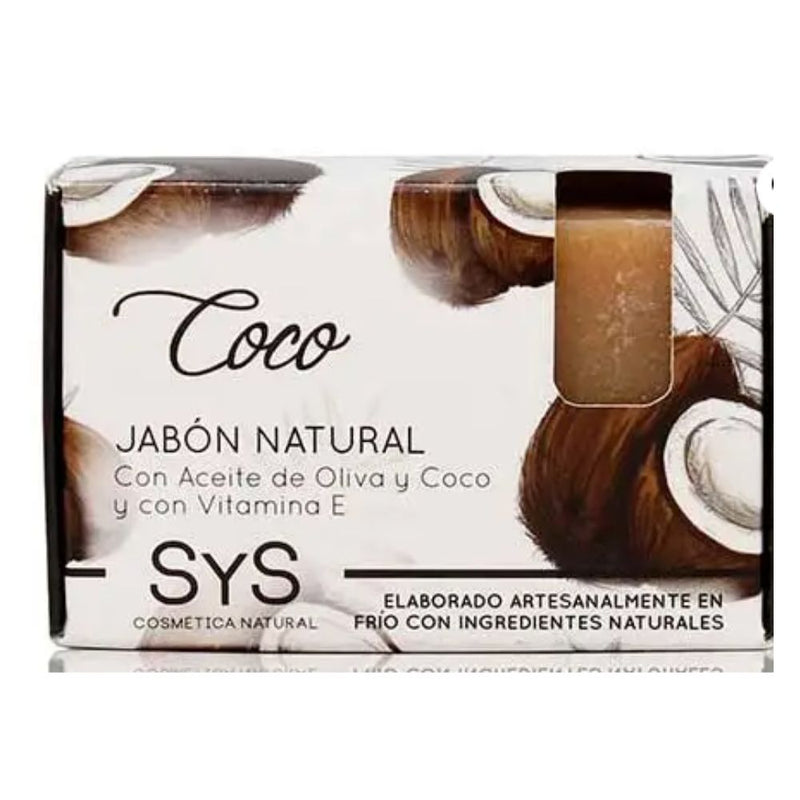 Jabón natural de coco premium SyS 100 gr