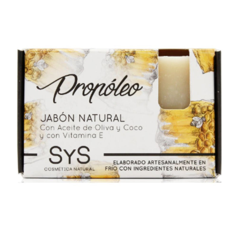 Jabón natural premium propóleo SyS 100 gr