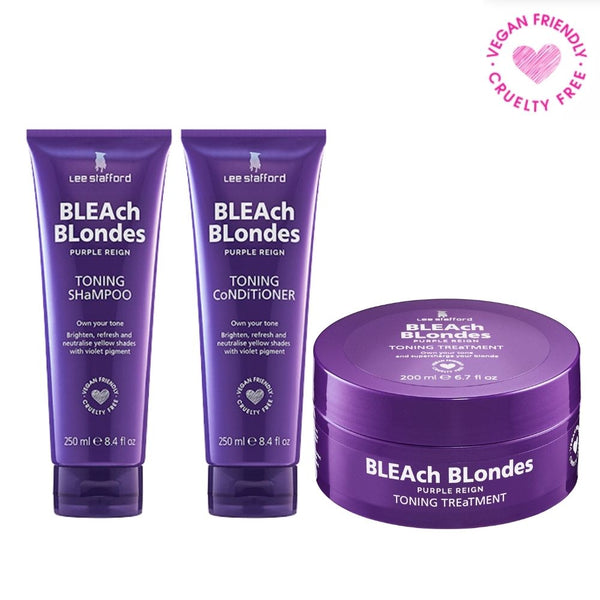 BOX COLOR: Shampoo+acondicionador+tratamiento Bleach Blonde
